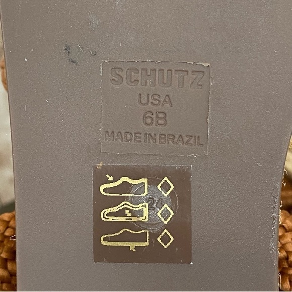 Schutz Byana Raffia Wrapped Flatform Lace Up Espadrille Size 6 Women - Picture 11 of 11